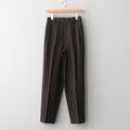 LIGHT WOOL MAX GABARDINE SLACKS #DARK BROWN [A23AP05MG]