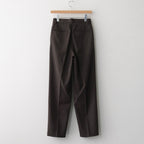 LIGHT WOOL MAX GABARDINE SLACKS #DARK BROWN [A23AP05MG]