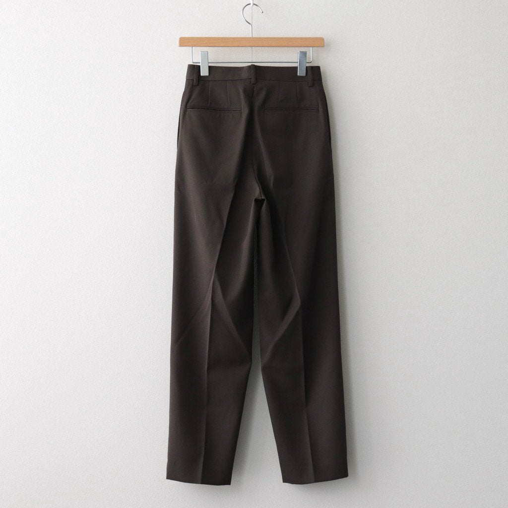 LIGHT WOOL MAX GABARDINE SLACKS #DARK BROWN [A23AP05MG]