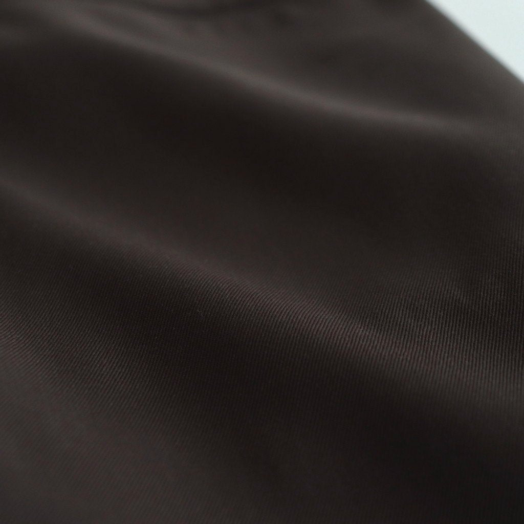 LIGHT WOOL MAX GABARDINE SLACKS #DARK BROWN [A23AP05MG]