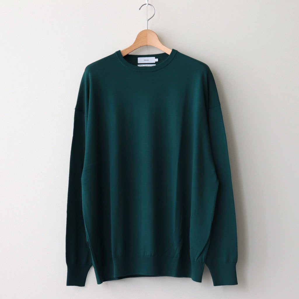 High Gauge Knit Oversized Crew Neck #GREEN [GU233-80251C]