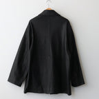 LEATHER ZIP JACKET #BLACK [ST.622]