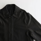 LEATHER ZIP JACKET #BLACK [ST.622]