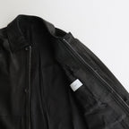 LEATHER ZIP JACKET #BLACK [ST.622]