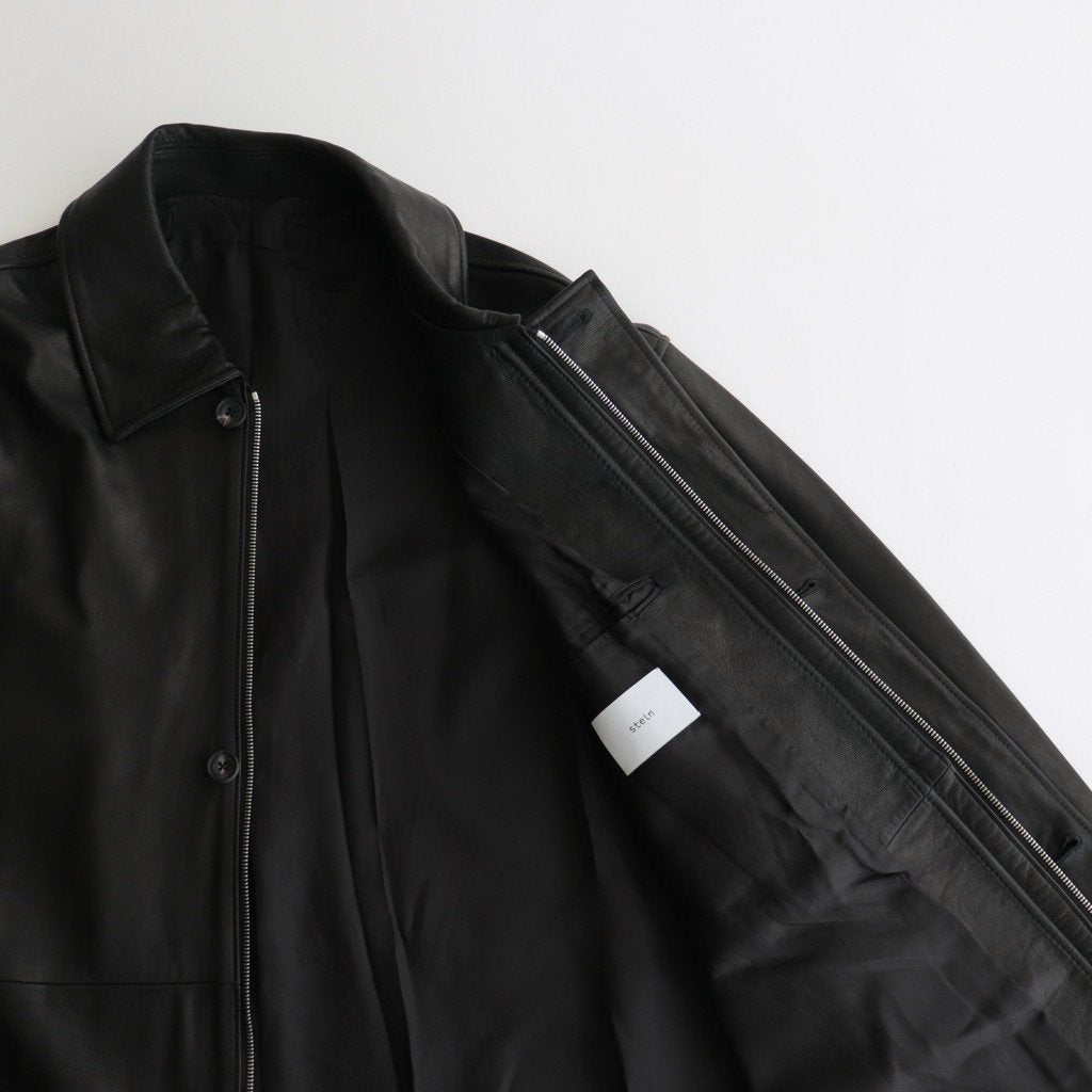 LEATHER ZIP JACKET #BLACK [ST.622]