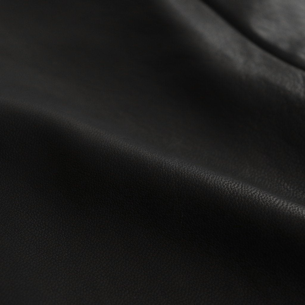 LEATHER ZIP JACKET #BLACK [ST.622]