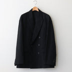 OVERSIZED DOUBLE BREASTED JACKET #BLACK [ST.642]