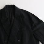 OVERSIZED DOUBLE BREASTED JACKET #BLACK [ST.642]