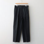 BELTED WIDE STRAIGHT TROUSERS #CHARCOAL [ST.656]