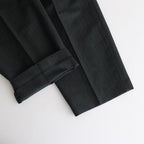 BELTED WIDE STRAIGHT TROUSERS #CHARCOAL [ST.656]