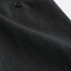 BELTED WIDE STRAIGHT TROUSERS #CHARCOAL [ST.656]