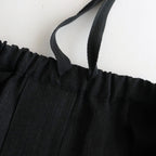DRAWSTRING WIDE TROUSERS #CHARCOAL [ST.661]
