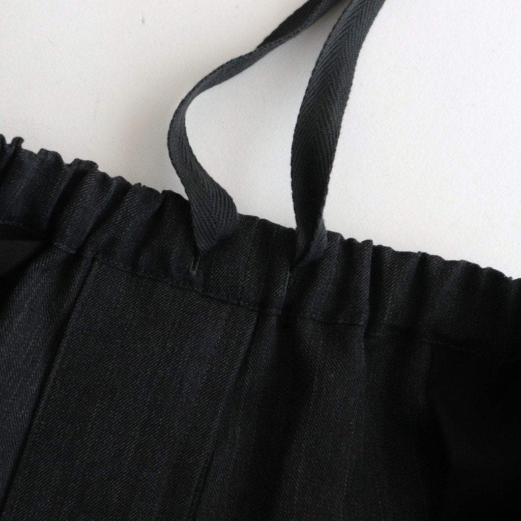 DRAWSTRING WIDE TROUSERS #CHARCOAL [ST.661]
