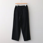 DRAWSTRING WIDE TROUSERS #BLACK [ST.661]