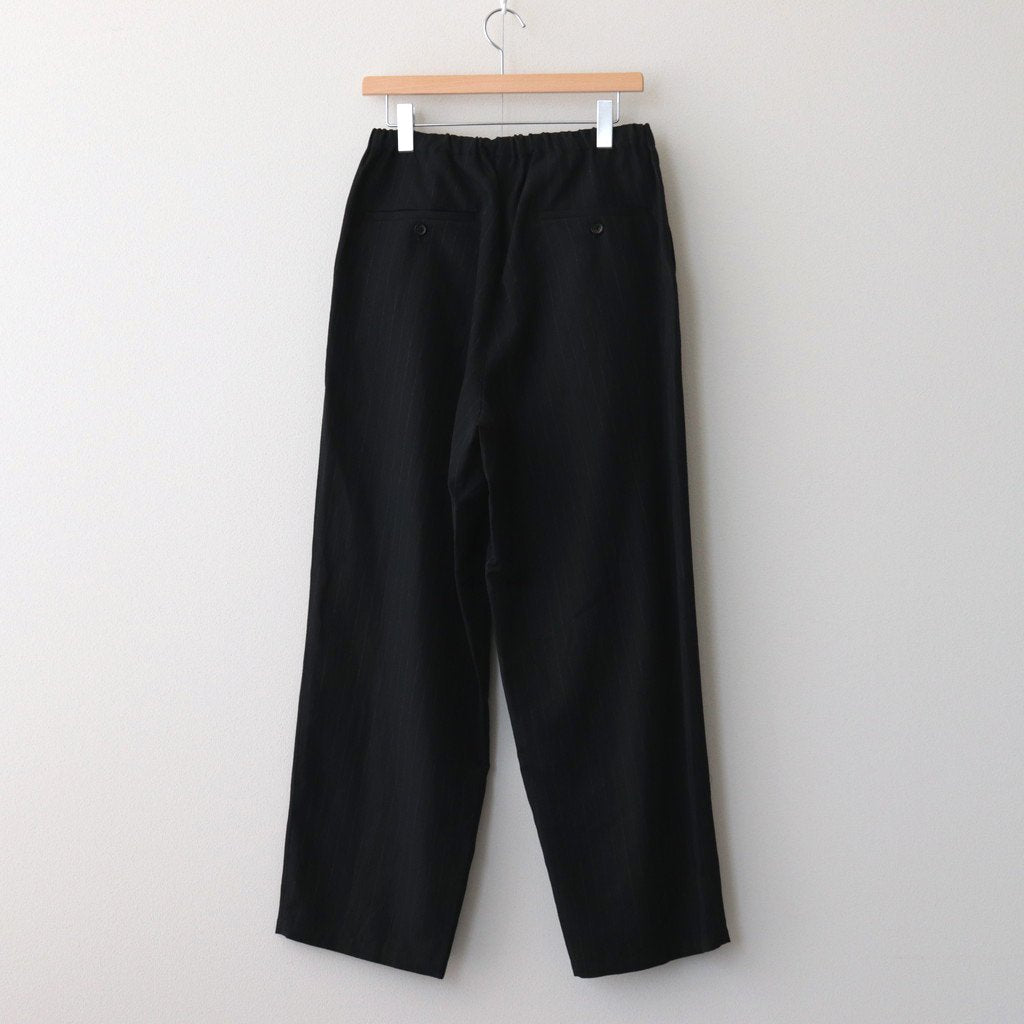 DRAWSTRING WIDE TROUSERS #BLACK [ST.661]
