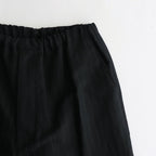 DRAWSTRING WIDE TROUSERS #BLACK [ST.661]