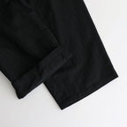 DRAWSTRING WIDE TROUSERS #BLACK [ST.661]