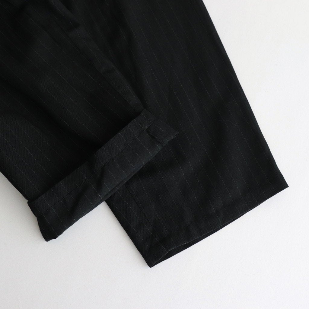 DRAWSTRING WIDE TROUSERS #BLACK [ST.661]