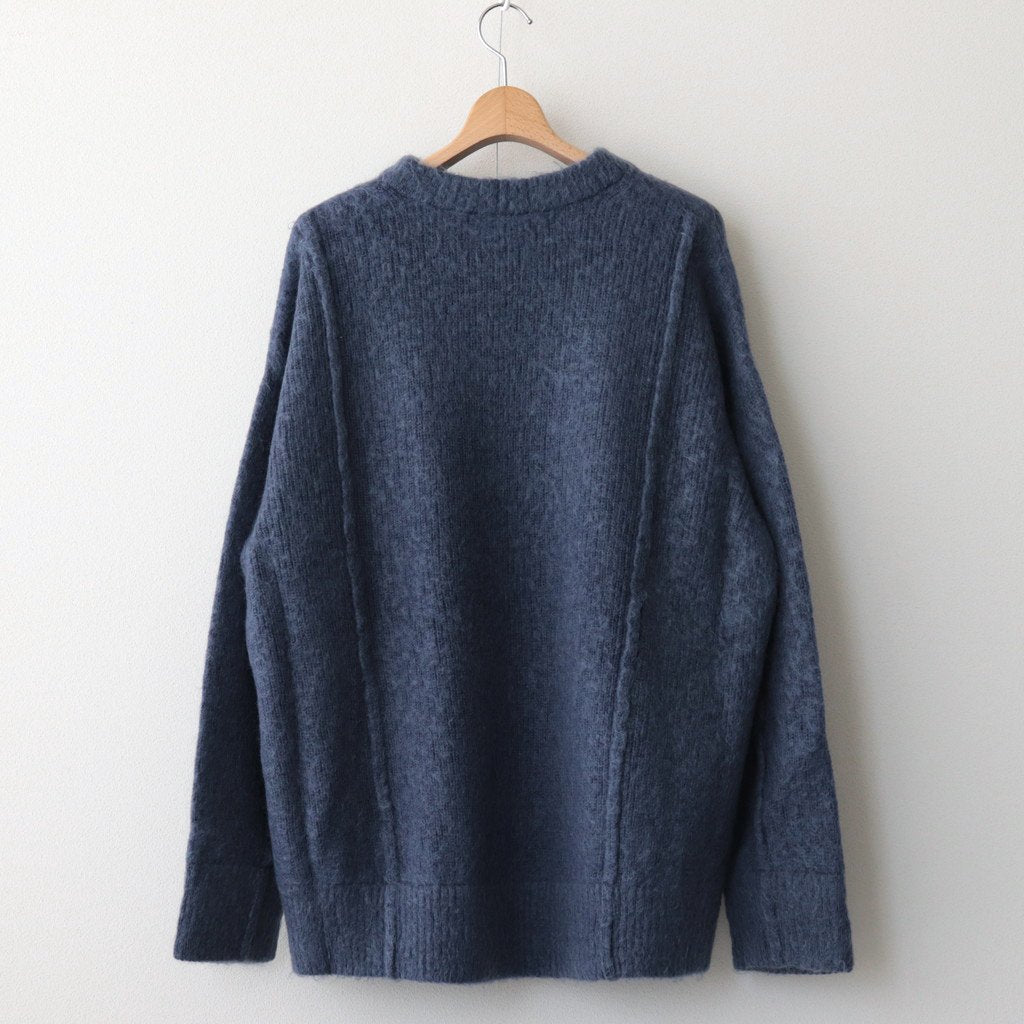 KID MOHAIR KNIT LS #BLUE GREY [ST.694]