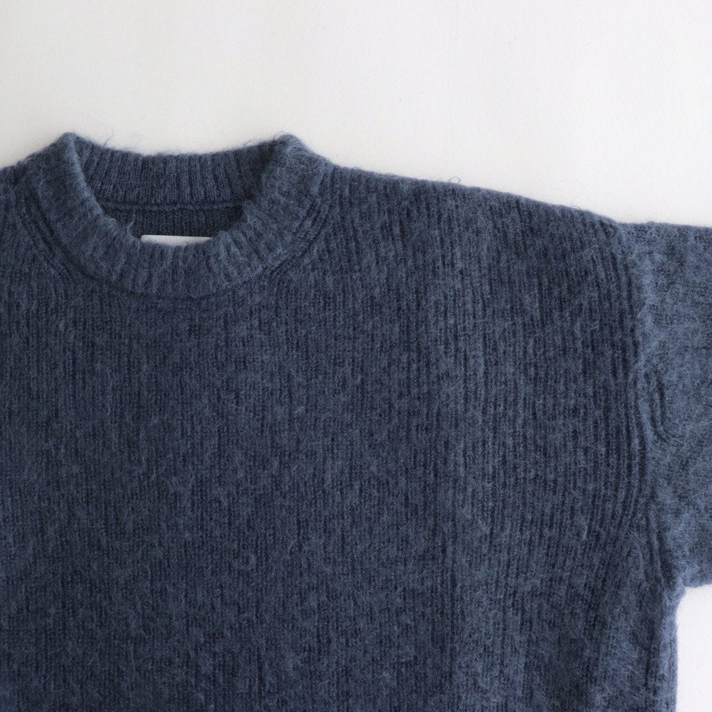 KID MOHAIR KNIT LS #BLUE GREY [ST.694]
