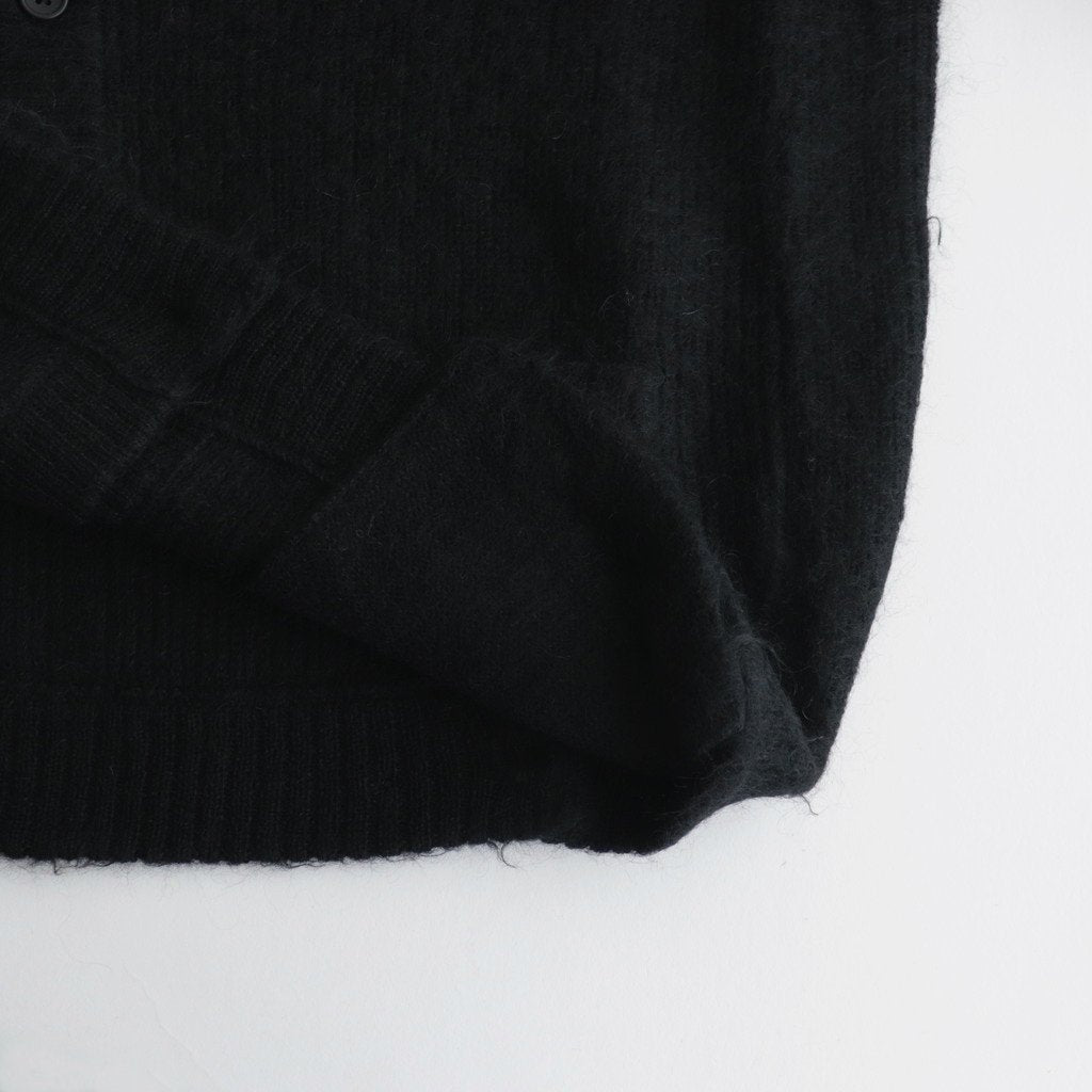 KID MOHAIR KNIT CARDIGAN #BLACK [ST.695]