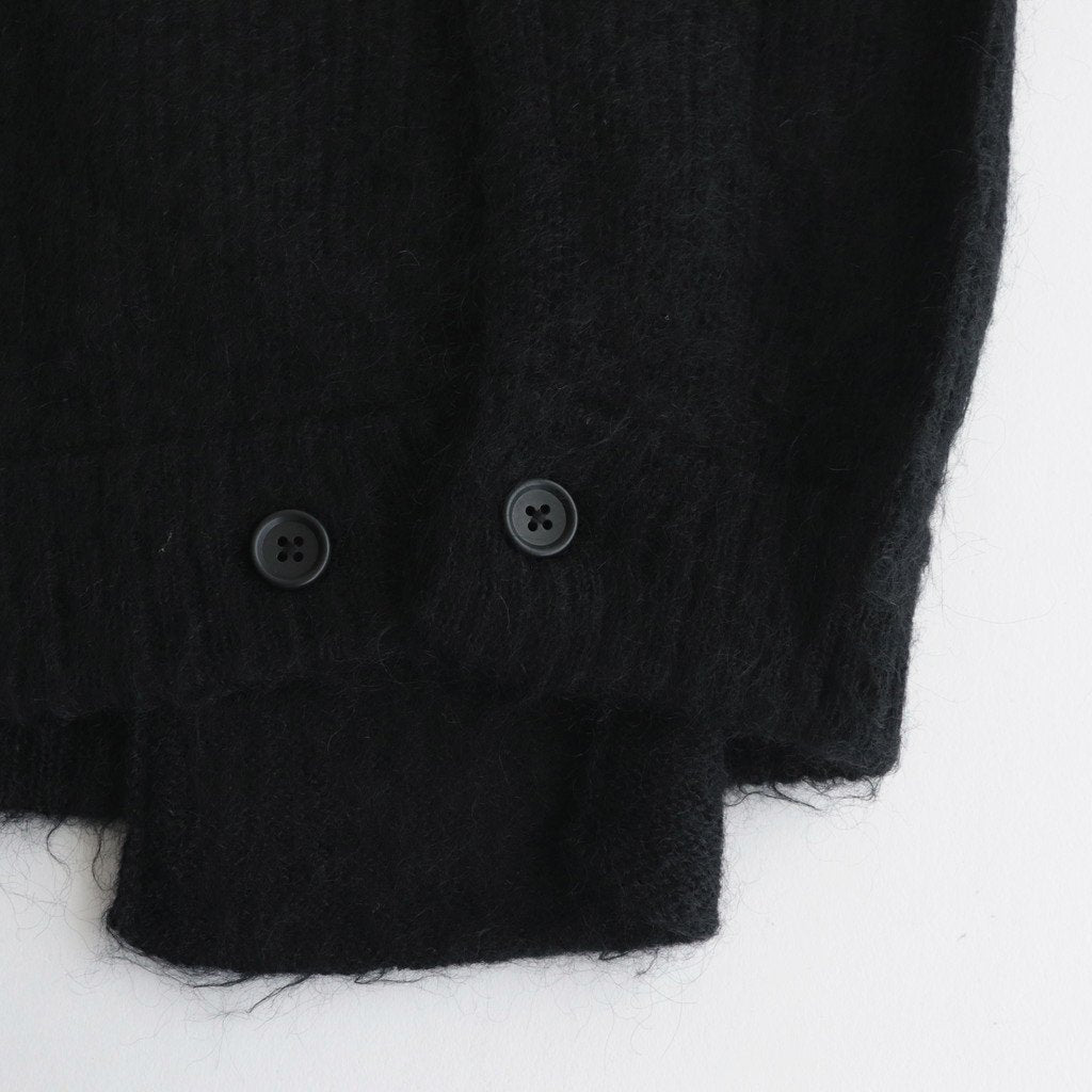 KID MOHAIR KNIT CARDIGAN #BLACK [ST.695]