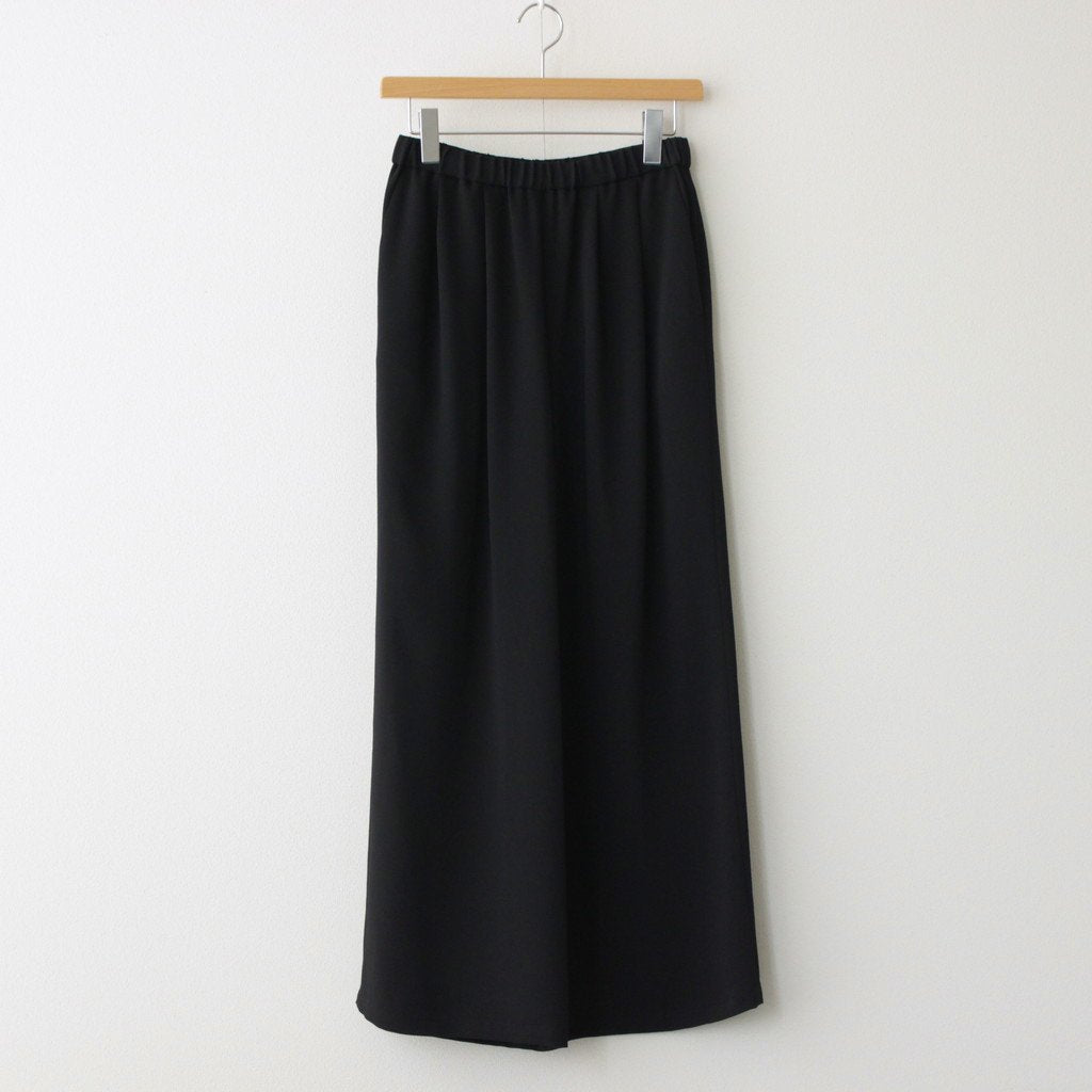 Satin Easy Wide Pants #BLACK [GL241-40226B]