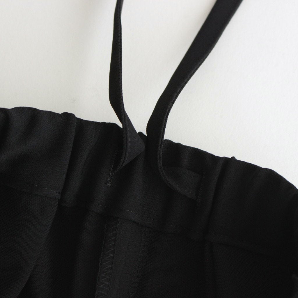 Satin Easy Wide Pants #BLACK [GL233-40226B]