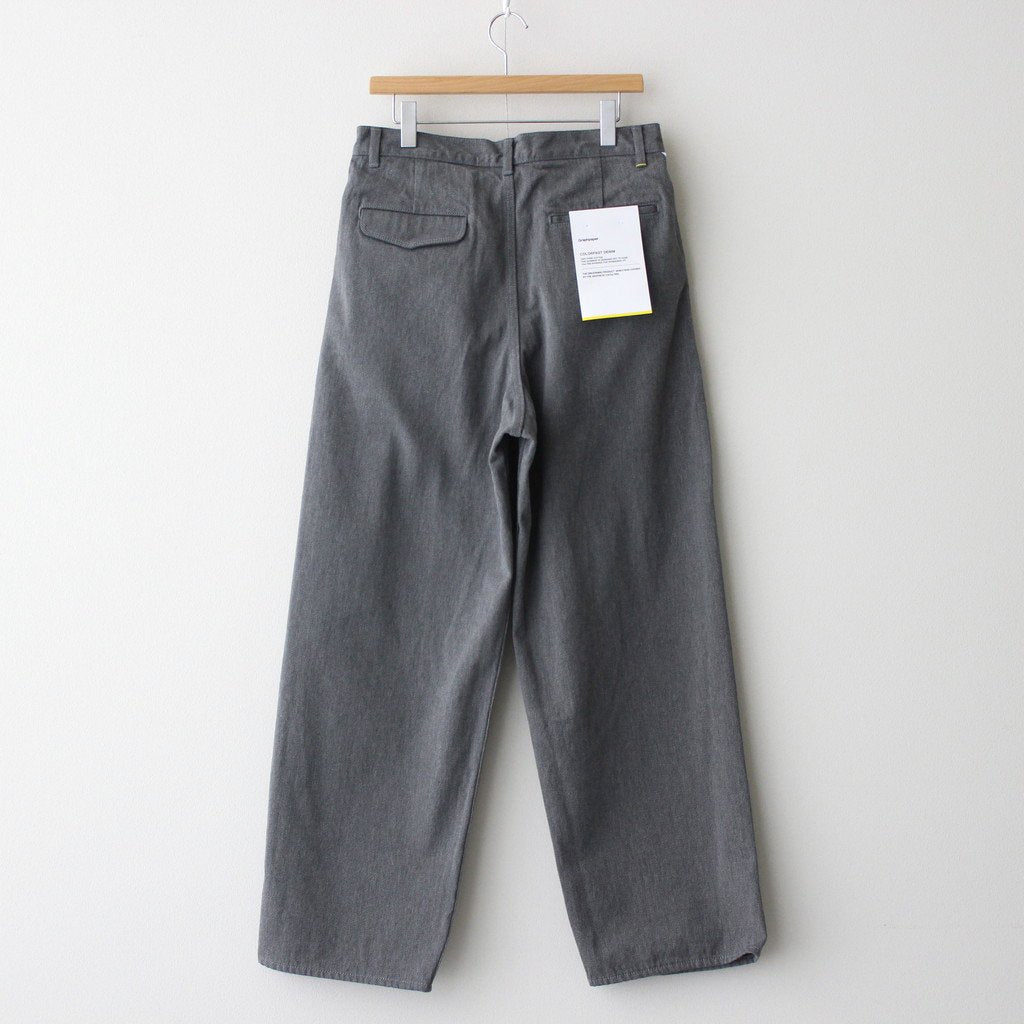 Colorfast Denim Two Tuck Pants #GRAY [GU233-40217B] – ciacura