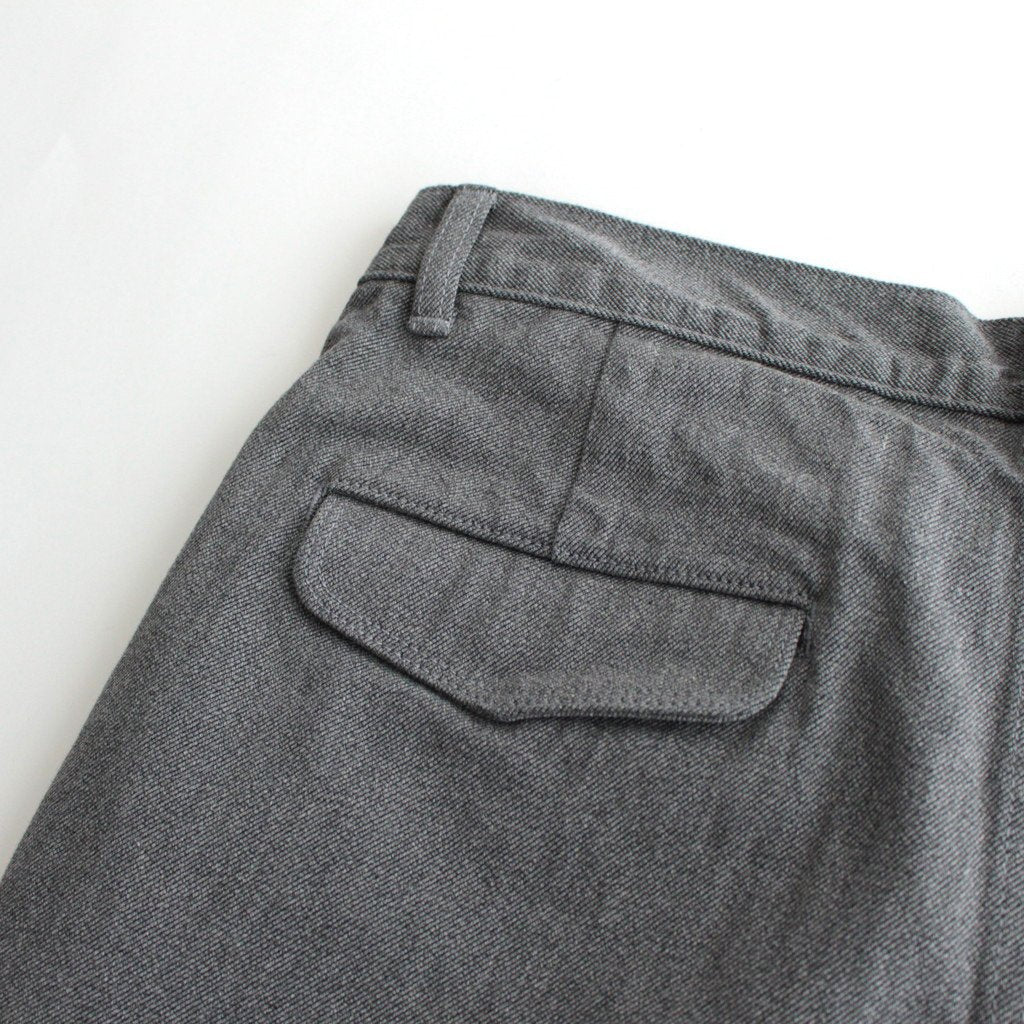 Colorfast Denim Two Tuck Pants #GRAY [GU241-40217B]