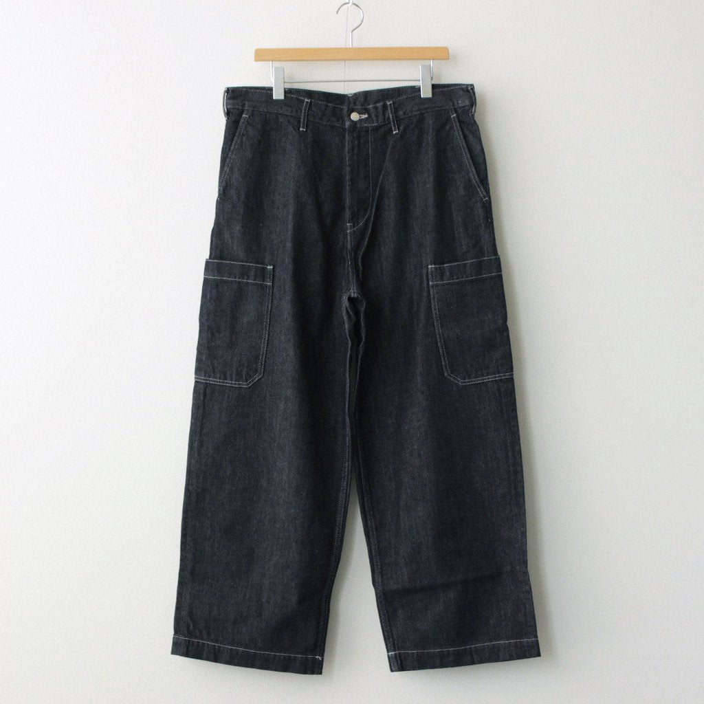 Colorfast Denim Cargo Pants #NAVY [GM233-40211B]