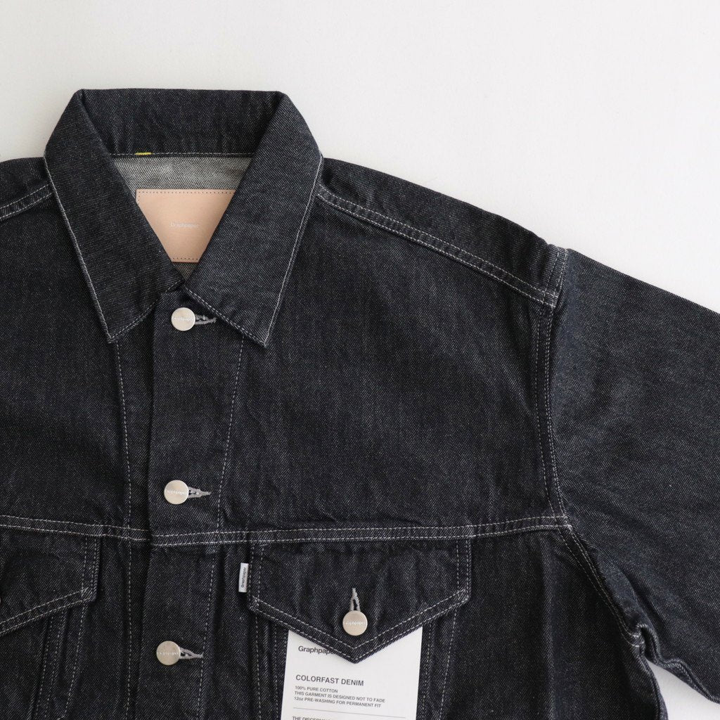 Colorfast Denim Trucker Jacket #NAVY [GU233-30215B]