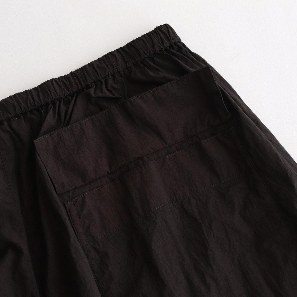 HAND DYE NYLON OVER PANTS #BROWN [PRAGSW0204]