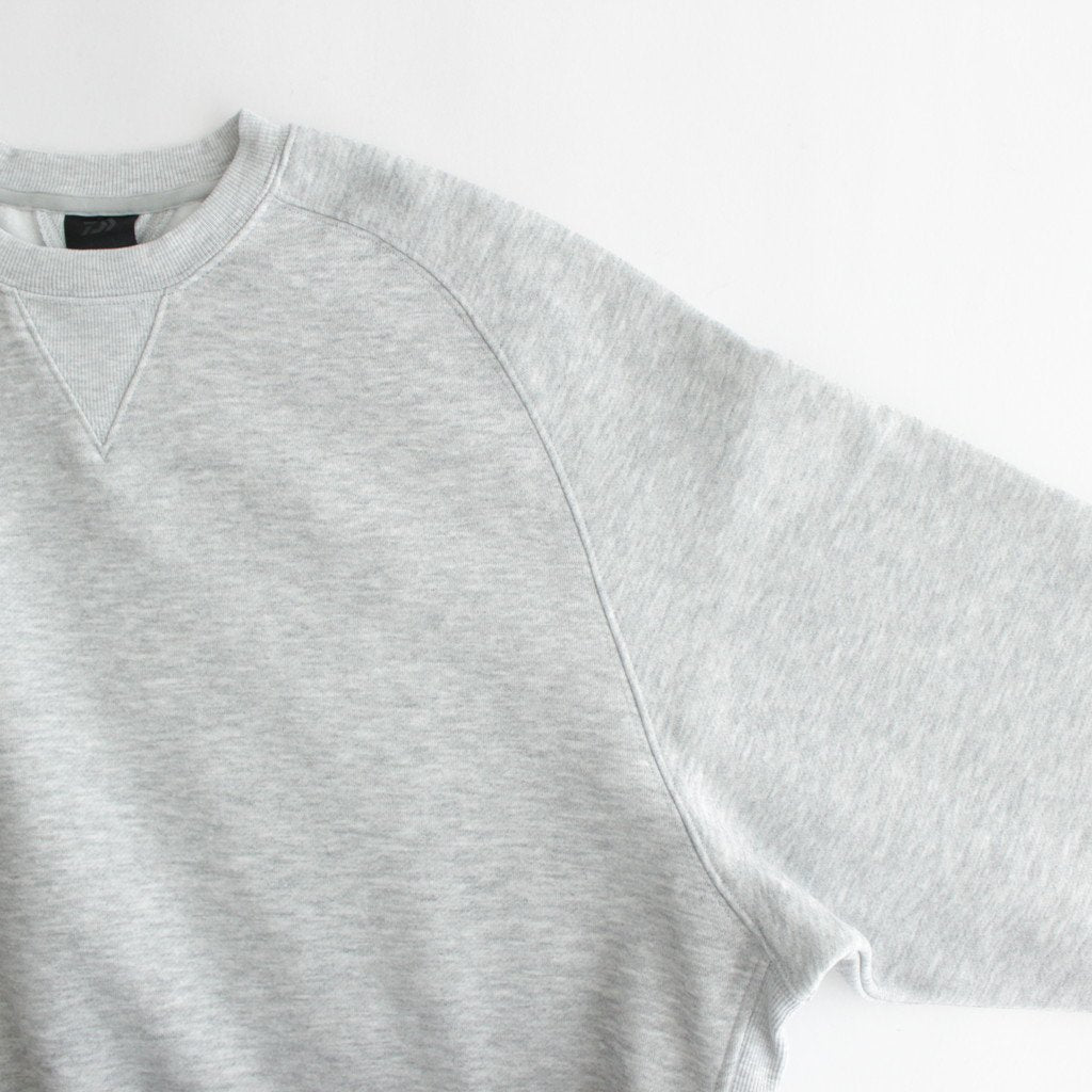 W's TECH SWEAT CREW FREEDOM SLEEVE #HEATHER GRAY [BE-50023WL