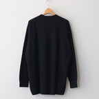 Waffle L/S Crew Neck Tee #NAVY [GU233-70135B]