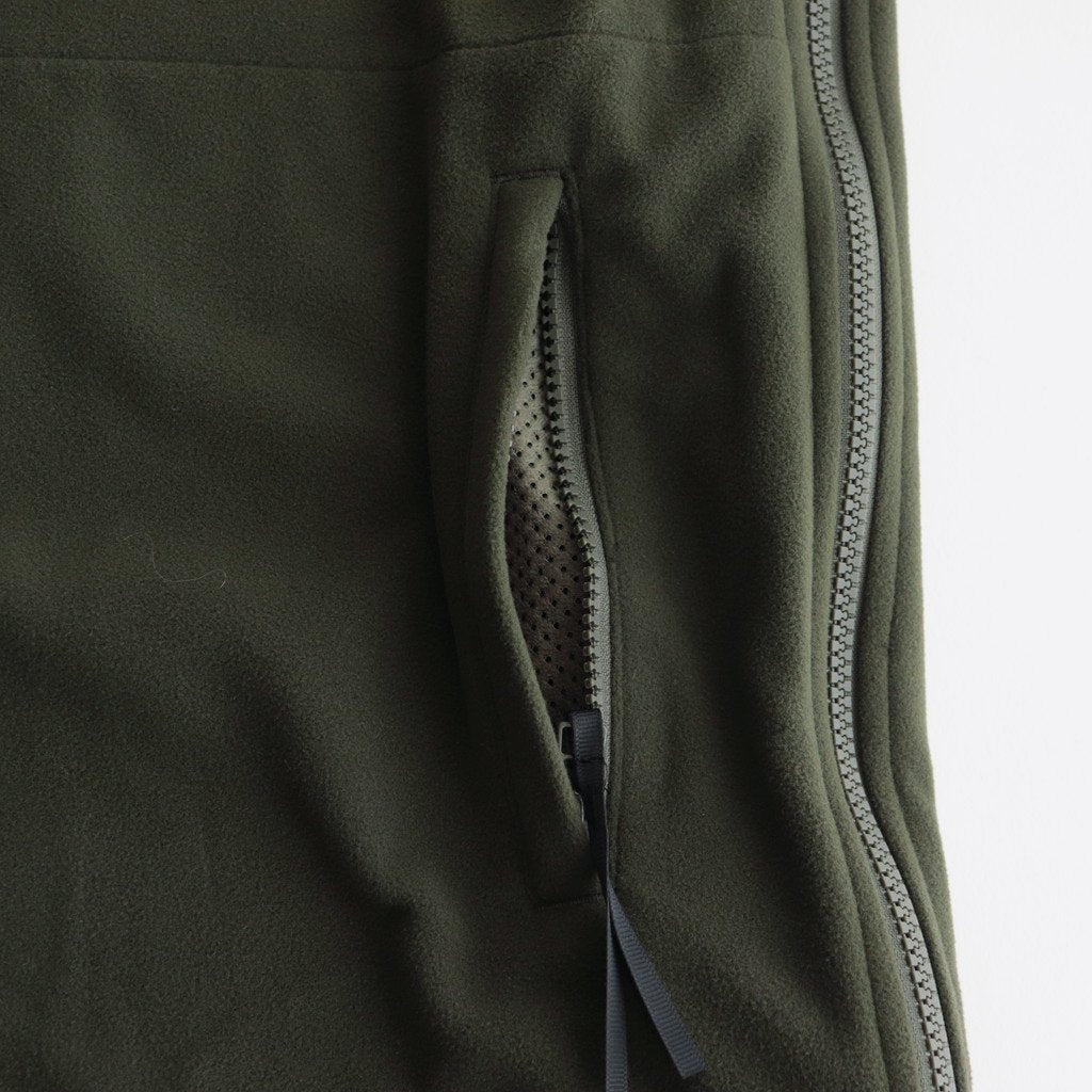 POLARTEC FLEECE HIGHNECK PULLOVER #OLIVE [YK23FW0562B]