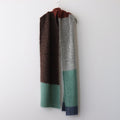 MOHAIR BORDER LONG STOLE #BROWN [YK23FW0573S]