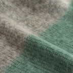 MOHAIR BORDER LONG STOLE #BROWN [YK23FW0573S]