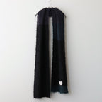 MOHAIR BORDER LONG STOLE #BLACK [YK23FW0573S]