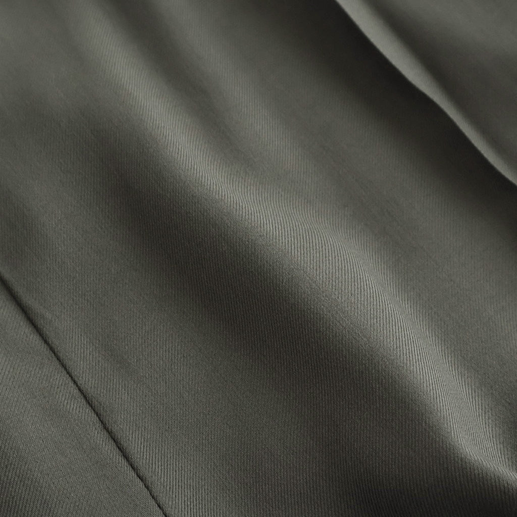 Modal Front Flat 1pleated Easy Trousers #CHARCOAL [YK26SS01216P]