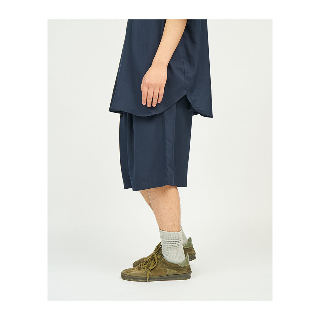 COOLFIBER TWO TUCK EASY SHORTS #NAVY [FSC241-40135]