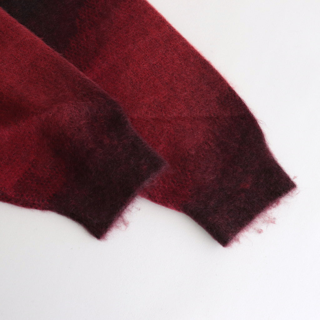 GRADATION MOHAIR CARDIGAN #RED [ST.699]