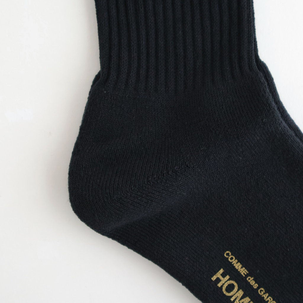 綿パイル刺繍ソックス #BLACK [HQ-K501-051]