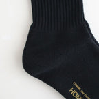 綿パイル刺繍ソックス #BLACK [HQ-K501-051]