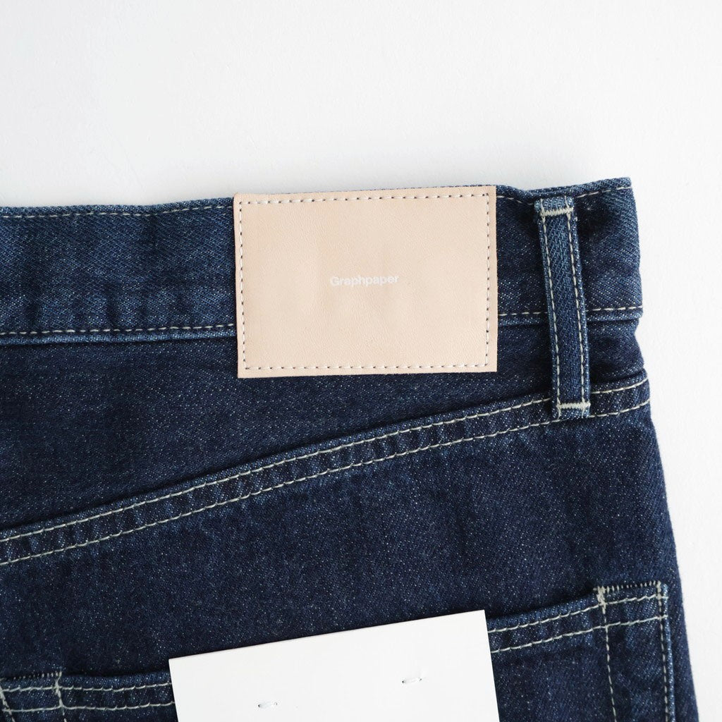 Selvage Denim Five Pocket Wide Straight Pants #INDIGO DARK FADE [GU263-40059DB]