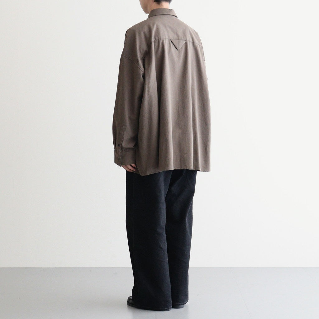 ワイドBOXシャツ-P #BROWN [D225-T892-P]