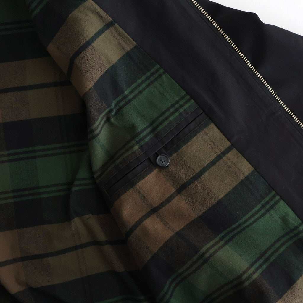 POWDER COTTON SWING TOP BLOUSON #BLACK [FSC254-30061]