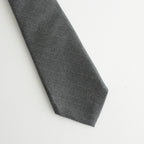 WOOL FULLING FLANNEL STRIPE TIE #TOP GRAY [A24AT06HC]