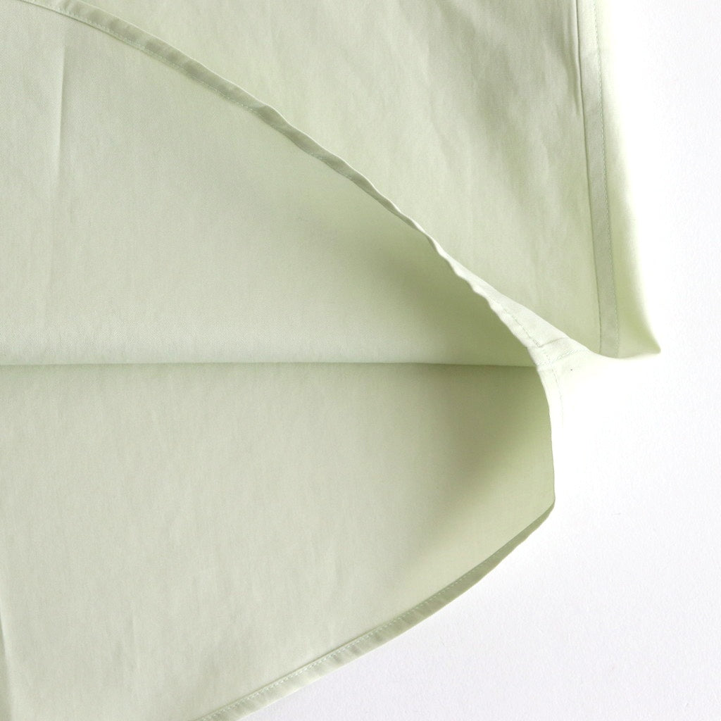 WASHED FINX TWILL BIG HALF SLEEVED SHIRT #LIGHT GREEN [A25SS03TN]