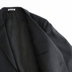 BLUEFACED WOOL JACKET #CHARCOAL NAVY STRIPE [A26AJ01BS]